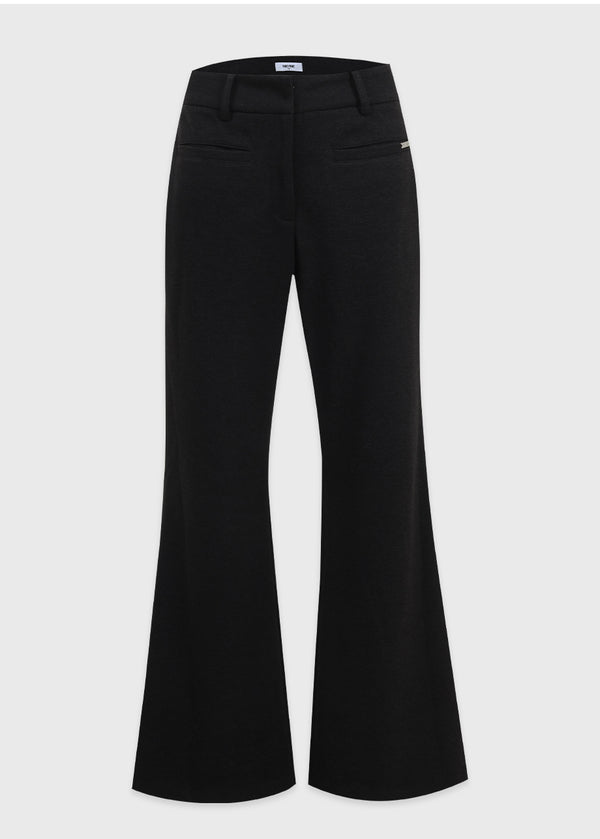 Nour Low Rise Semi Flare Slacks