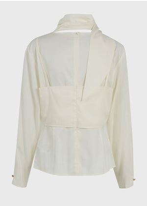 Ondine Tie Bustier layered Blouse