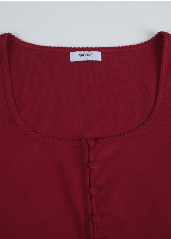 Owen Button Cardigan-Sleeveless Setup