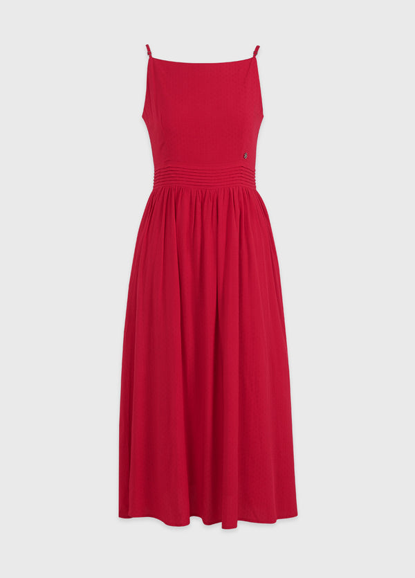 Philomena Dot Sleeveless Long Dress