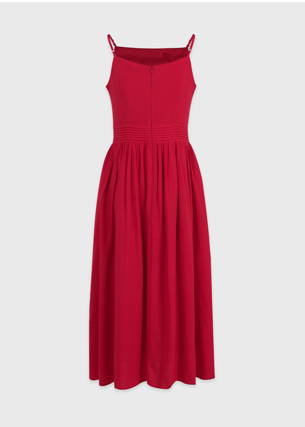 Philomena Dot Sleeveless Long Dress
