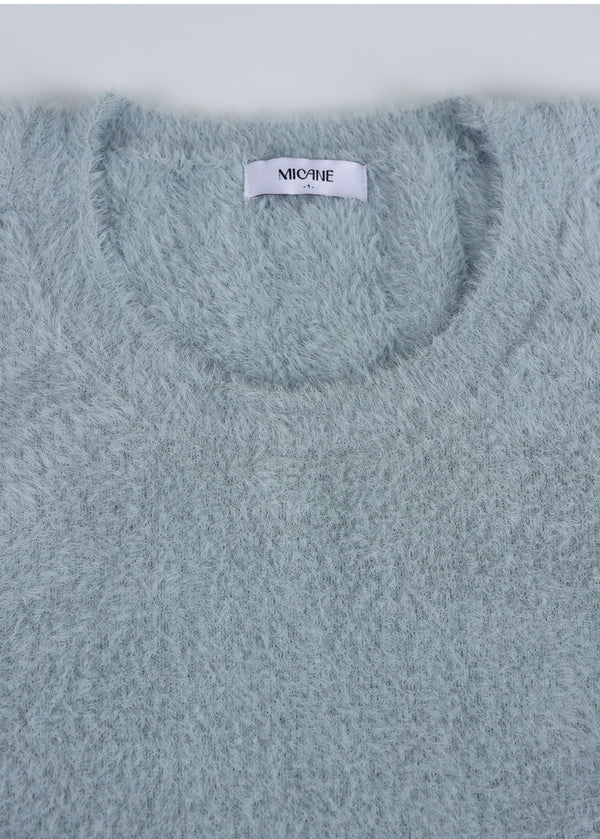 Powdery U-neck Knit