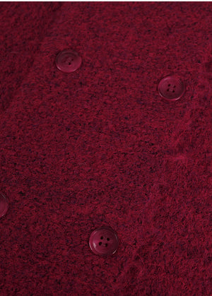 Ruby Tie Set Double Button Knit