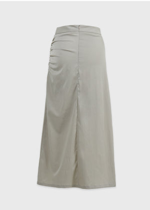 Rustle Shirring Maxi Skirt