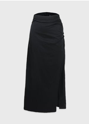 Rustle Shirring Maxi Skirt