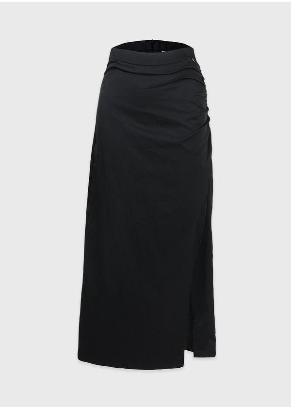 Rustle Shirring Maxi Skirt