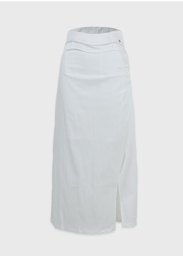 Rustle Shirring Maxi Skirt