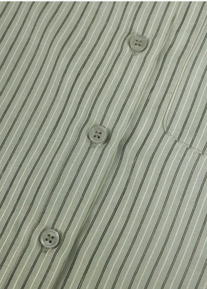 Seio Stripe Shirt - Scarf Setup