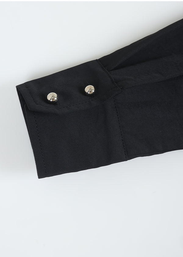 Suave Boat Neck Strap Blouse