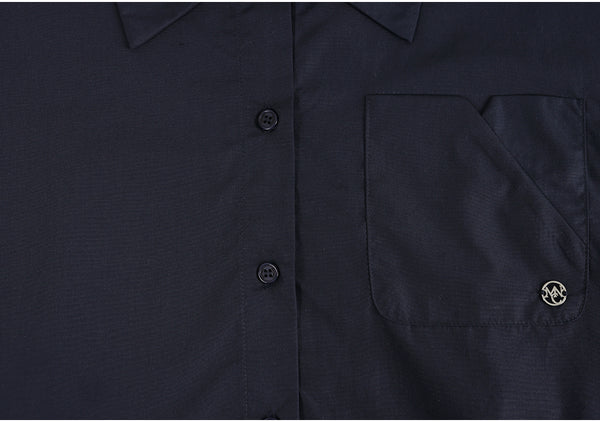 Tiny M-Point String Blouse