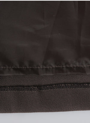 Urbane Pleats Long Skirt-Belt Set Black