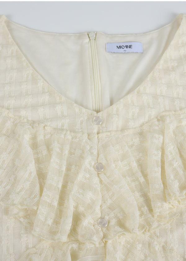 Vega Lace Tie Blouse