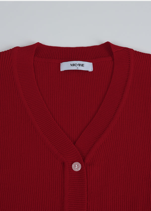Vera Frill V-neck Knit