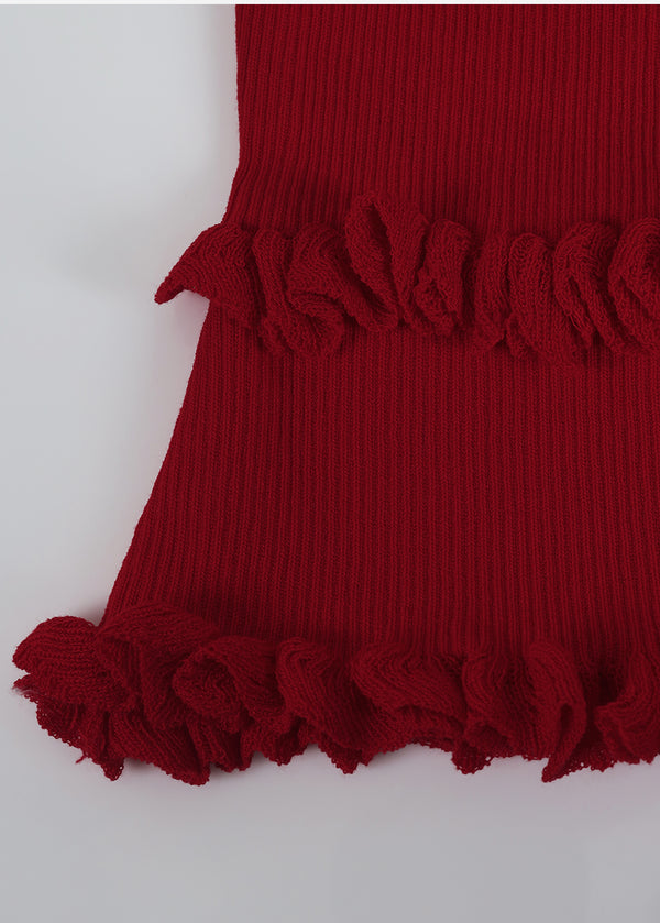 Vera Frill V-neck Knit