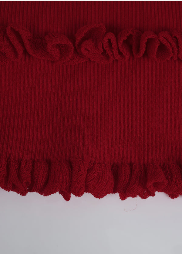 Vera Frill V-neck Knit