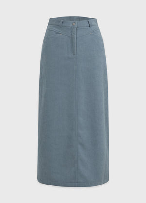 Warmth Coduroy M-Point Long Skirt