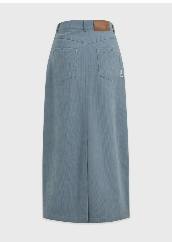 Warmth Coduroy M-Point Long Skirt