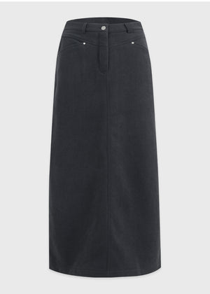 Warmth Coduroy M-Point Long Skirt