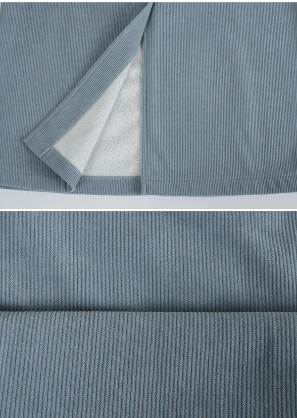 Warmth Coduroy M-Point Long Skirt