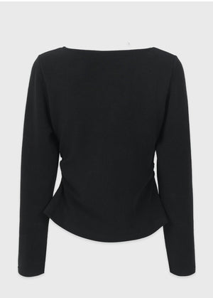 Winning Line Slit Tee Ivory