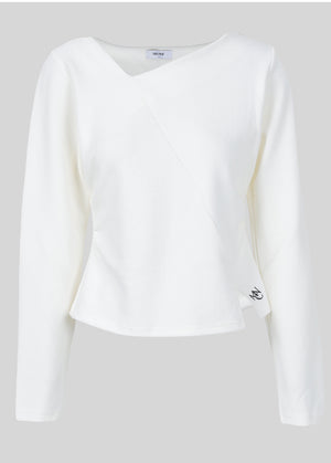 Winning Line Slit Tee Ivory