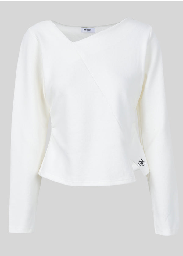 Winning Line Slit Tee Ivory