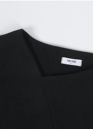 Winning Line Slit Tee Ivory