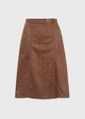 Zaki Suede Midi Skirt