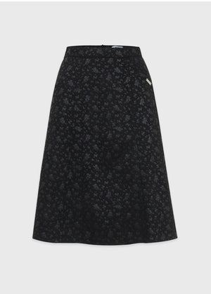 Zaki Suede Midi Skirt