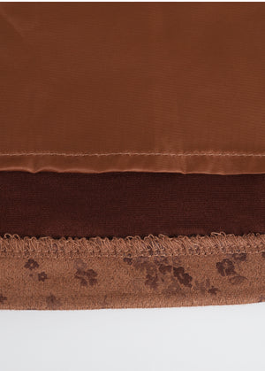 Zaki Suede Midi Skirt