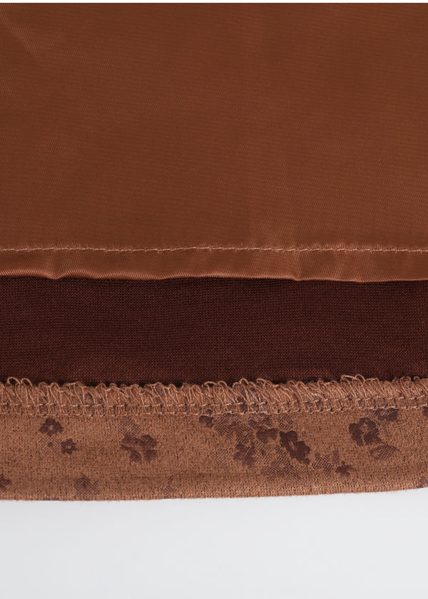 Zaki Suede Midi Skirt